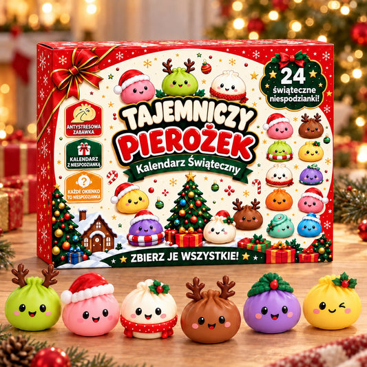 Kalendarz adwentowy Tajemniczy Pierożek – 24 gniotki squishy